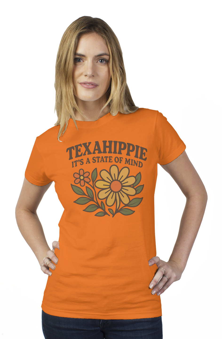 Texahippie Flower Bloom Womens T Shirt