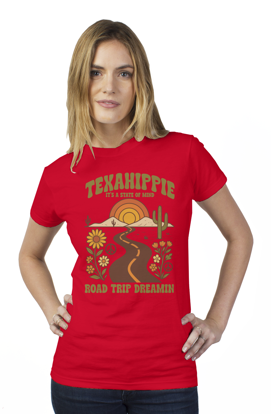Texahippie Road Trippin Womens T Shirt
