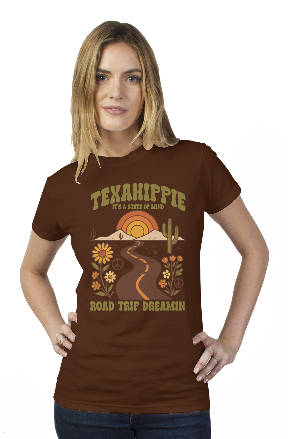 Texahippie Road Trippin Womens T Shirt