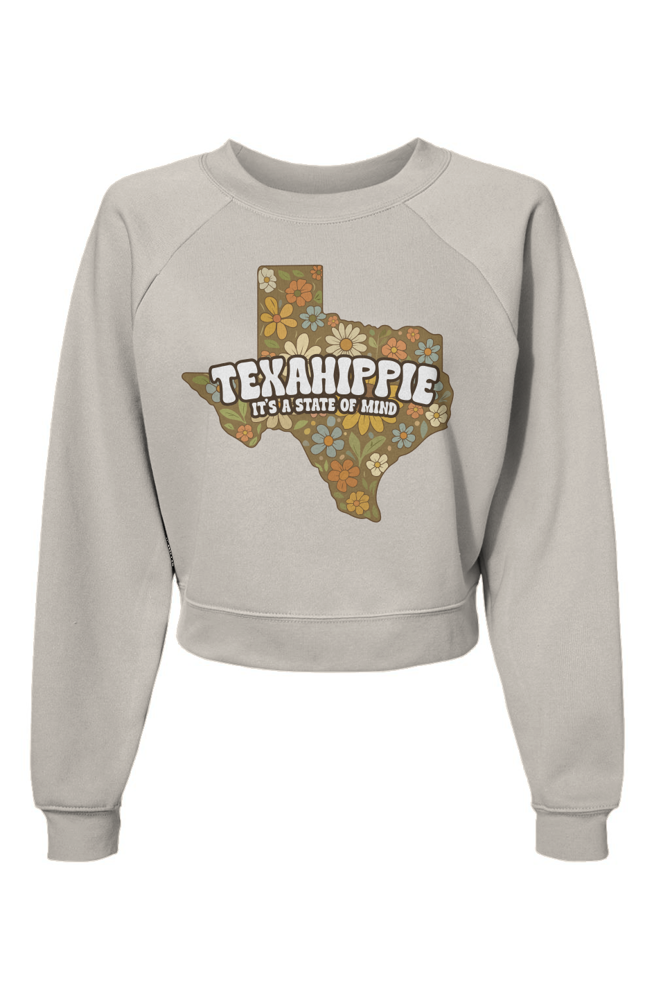 Texahippie State of Mind Raglan Pullover Fleece Sweatshirt