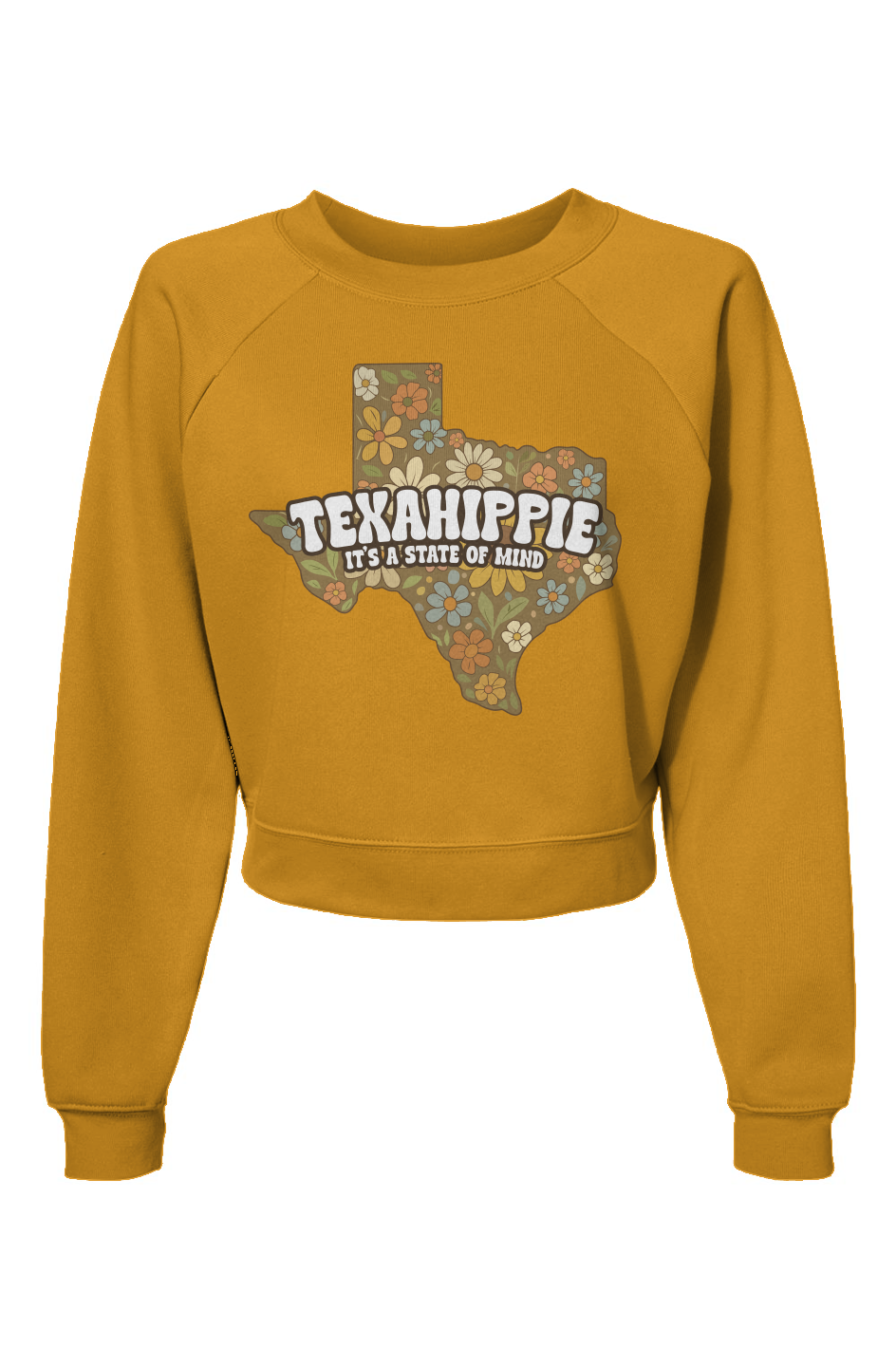 Texahippie State of Mind Raglan Pullover Fleece Sweatshirt