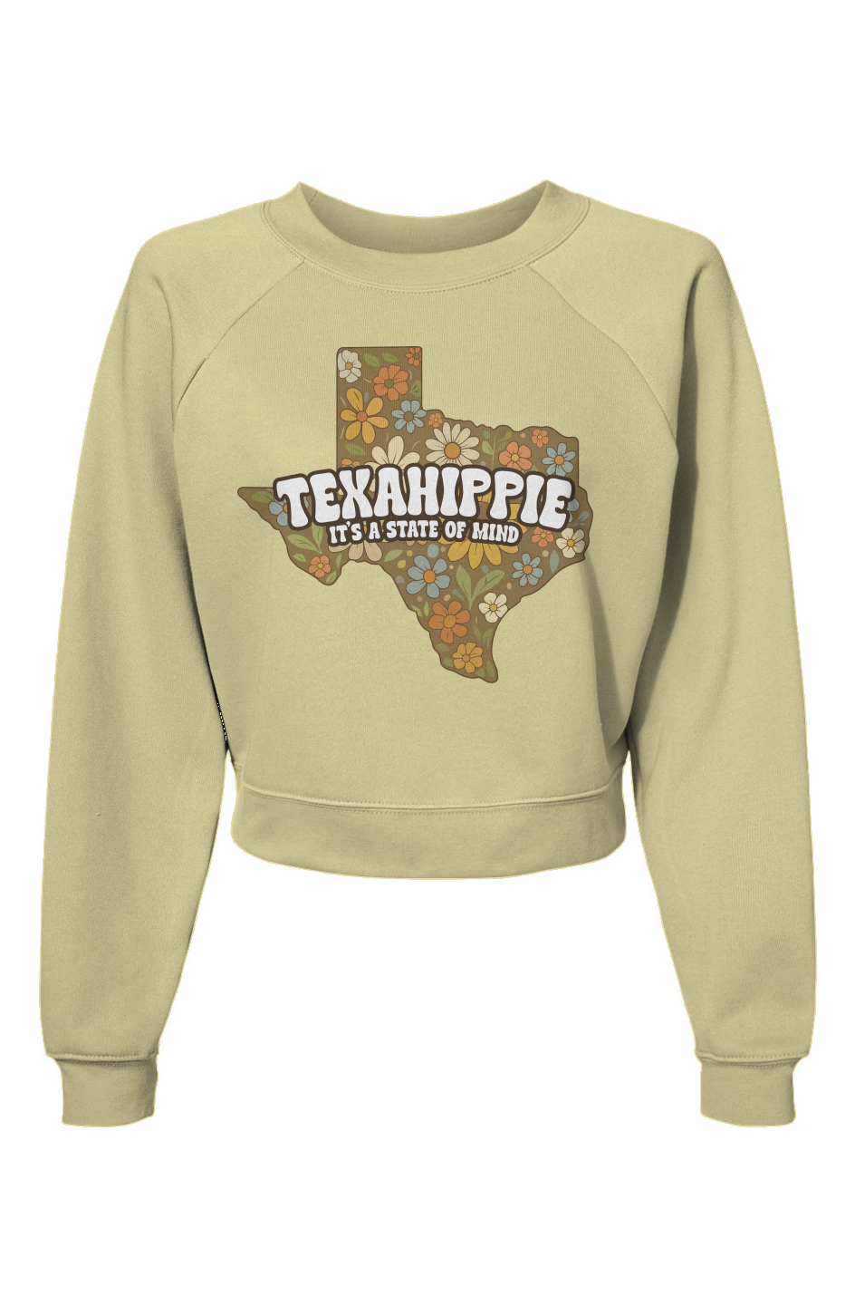Texahippie State of Mind Raglan Pullover Fleece Sweatshirt