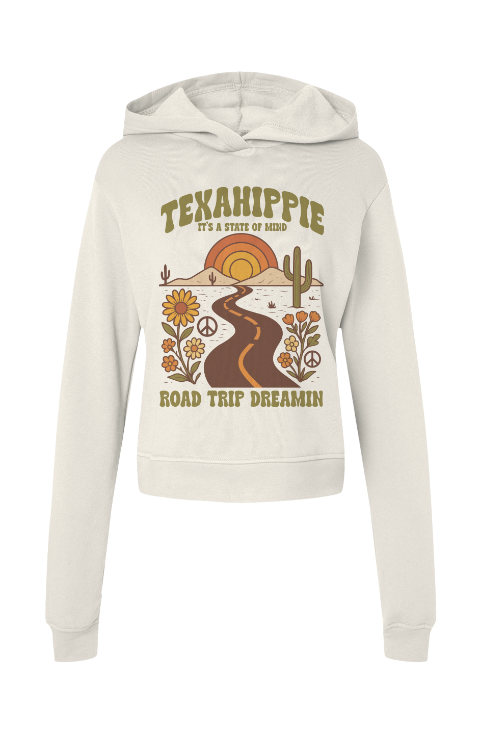 Texahippie Road Trippin Womens Classic Hoodie Sweatshirt