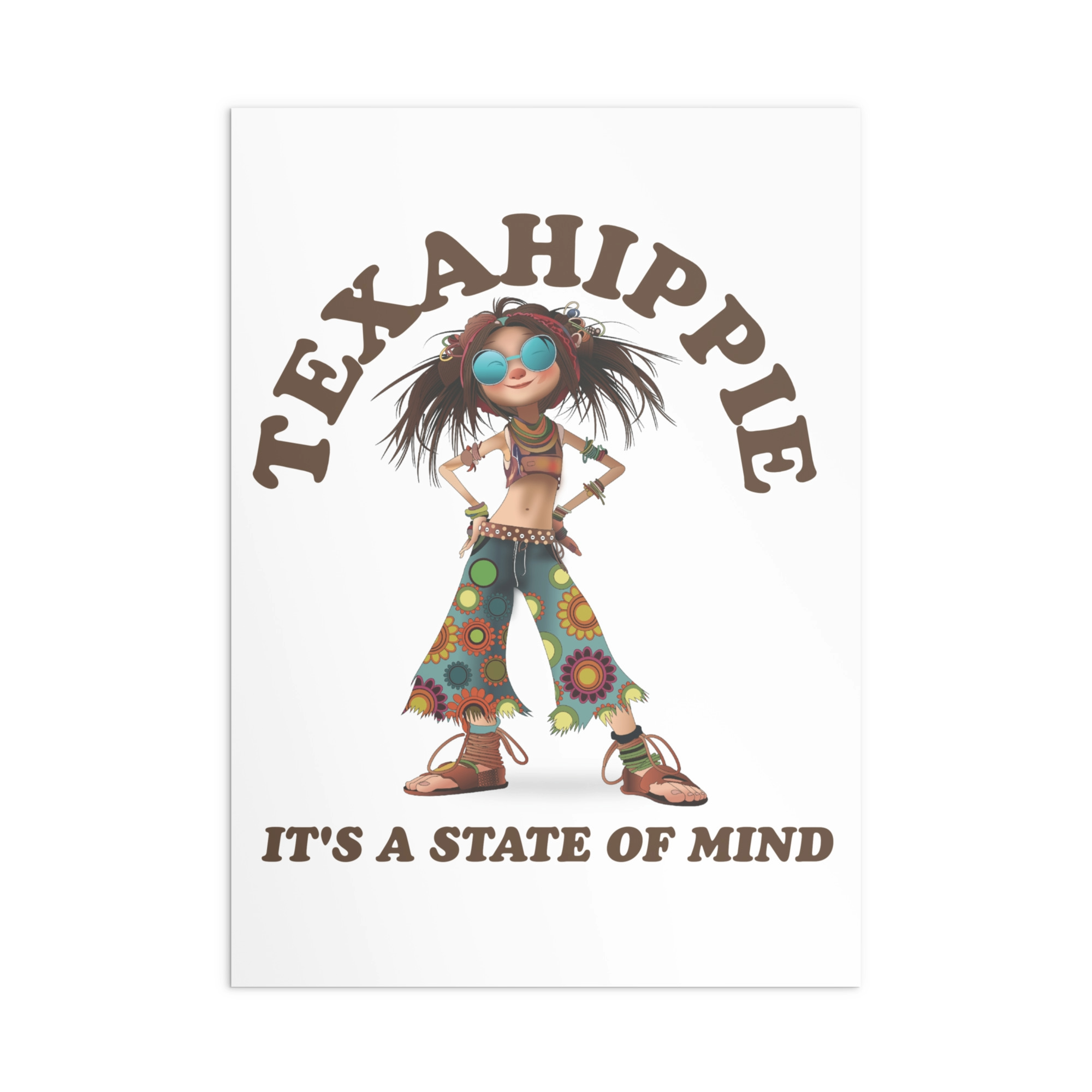 Texahippie Girl Sunglasses Gift wrap paper